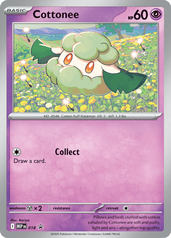 Cottonee Mega Evolution Black Star Promos Pokemon Card