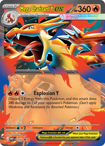 Mega Charizard Y EX Mega Evolution Black Star Promos Pokemon Card