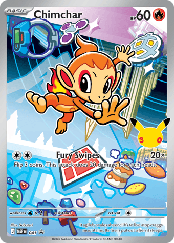 Chimchar Mega Evolution Black Star Promos Pokemon Card