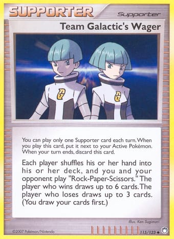 Team Galactic's Wager Mysterious Treasures Pokemon Card