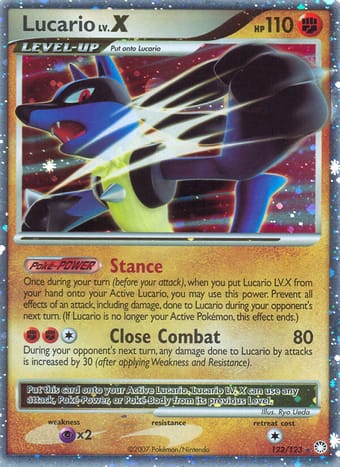 Lucario Mysterious Treasures Pokemon Card