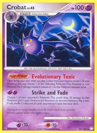 Crobat Mysterious Treasures Pokemon Card