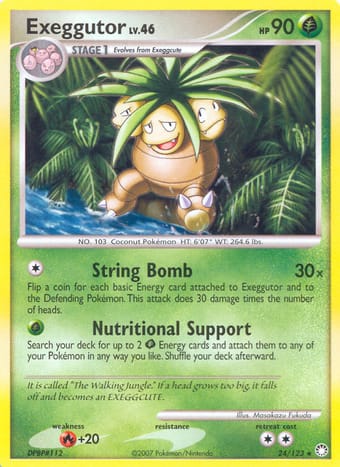 Exeggutor Mysterious Treasures Pokemon Card