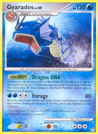 Gyarados Mysterious Treasures Pokemon Card
