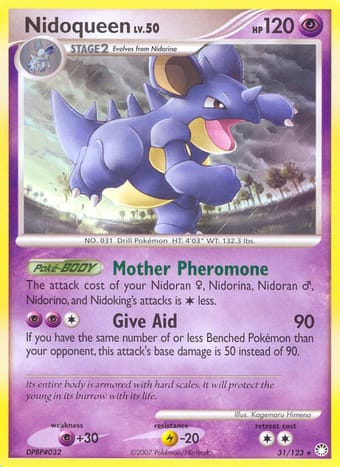 Nidoqueen Mysterious Treasures Pokemon Card