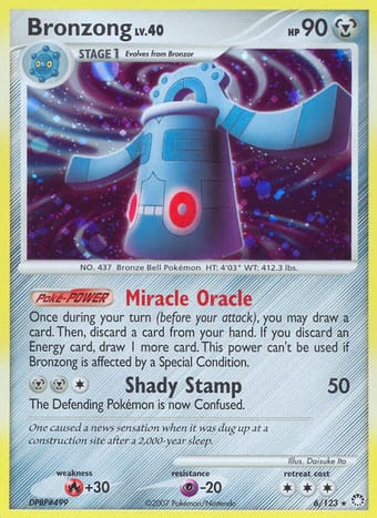 Bronzong Mysterious Treasures Pokemon Card