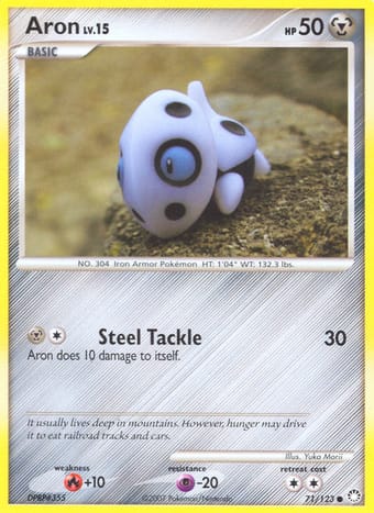 Aron Mysterious Treasures Pokemon Card