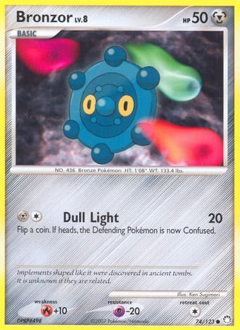 Bronzor Mysterious Treasures Pokemon Card