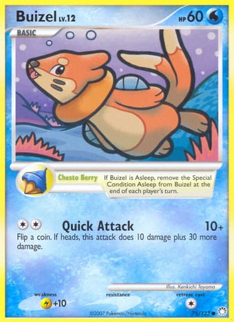Buizel Mysterious Treasures Pokemon Card