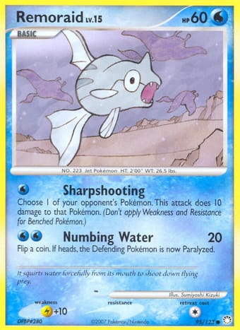 Remoraid Mysterious Treasures Pokemon Card