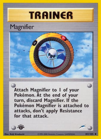 Magnifier Neo Destiny Pokemon Card