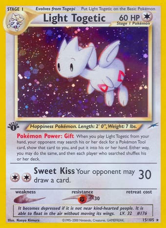 Light Togetic Neo Destiny Pokemon Card
