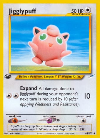 Jigglypuff Neo Destiny Pokemon Card