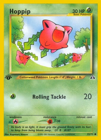 Hoppip Neo Discovery Pokemon Card