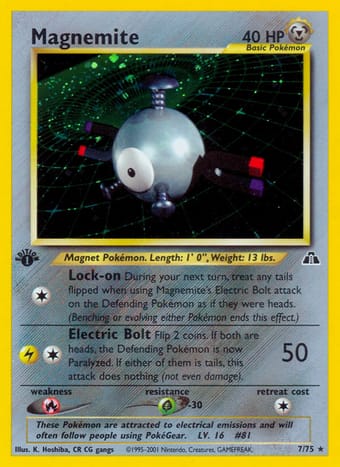Magnemite Neo Discovery Pokemon Card