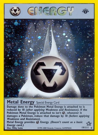 Metal Energy Neo Genesis Pokemon Card