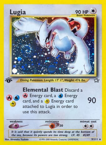 Lugia Neo Genesis Pokemon Card