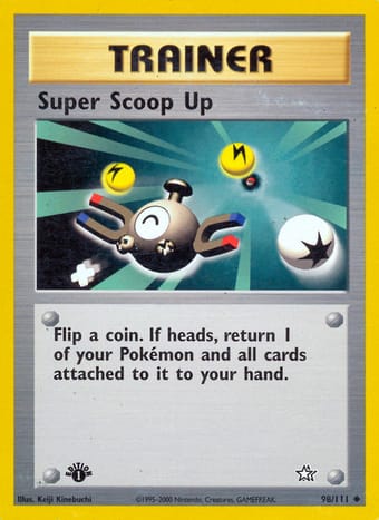 Super Scoop Up Neo Genesis Pokemon Card