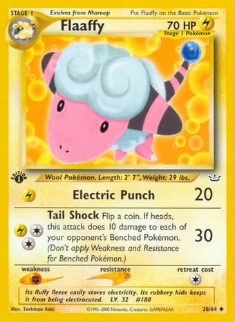 Flaaffy Neo Revelation Pokemon Card