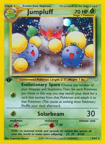 Jumpluff Neo Revelation Pokemon Card