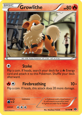 Growlithe Next Destinies Pokemon Card