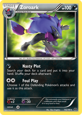 Zoroark Next Destinies Pokemon Card
