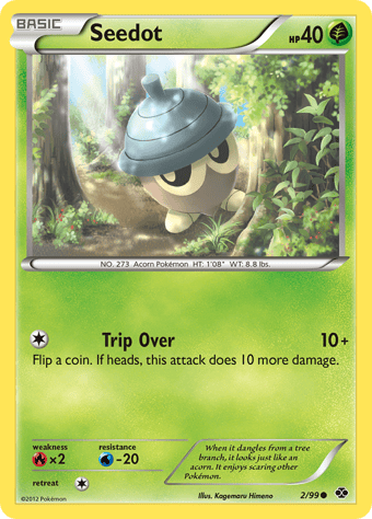 Seedot Next Destinies Pokemon Card