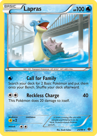 Lapras Next Destinies Pokemon Card