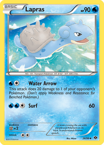 Lapras Next Destinies Pokemon Card