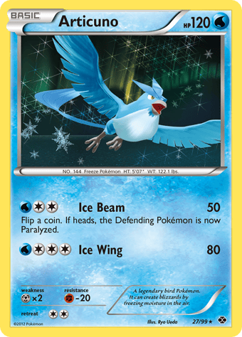 Articuno Next Destinies Pokemon Card