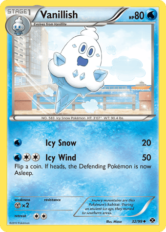 Vanillish Next Destinies Pokemon Card