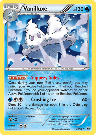 Vanilluxe Next Destinies Pokemon Card