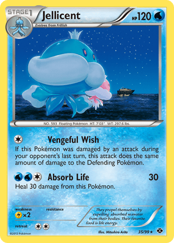 Jellicent Next Destinies Pokemon Card