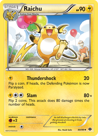Raichu Next Destinies Pokemon Card