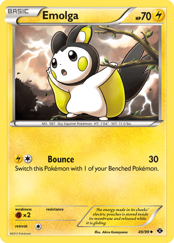 Emolga Next Destinies Pokemon Card
