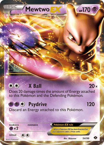 Mewtwo-EX Next Destinies Pokemon Card