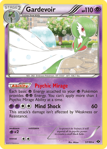 Gardevoir Next Destinies Pokemon Card