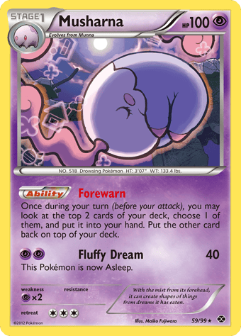 Musharna Next Destinies Pokemon Card