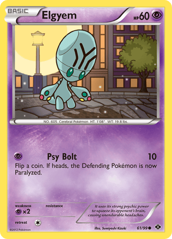Elgyem Next Destinies Pokemon Card