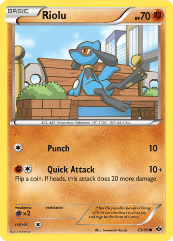Riolu Next Destinies Pokemon Card