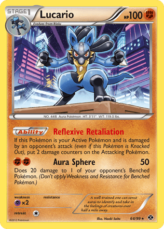 Lucario Next Destinies Pokemon Card