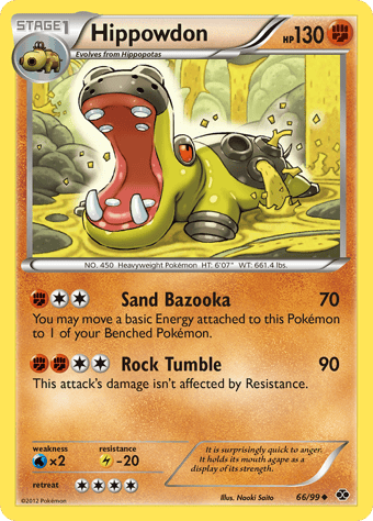 Hippowdon Next Destinies Pokemon Card