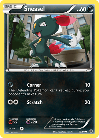 Sneasel Next Destinies Pokemon Card