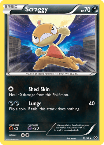 Scraggy Next Destinies Pokemon Card