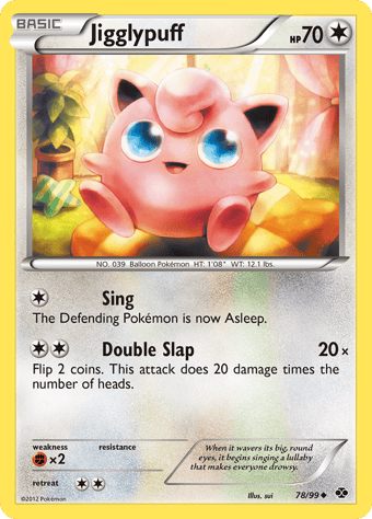 Jigglypuff Next Destinies Pokemon Card