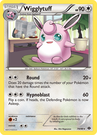 Wigglytuff Next Destinies Pokemon Card