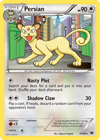 Persian Next Destinies Pokemon Card