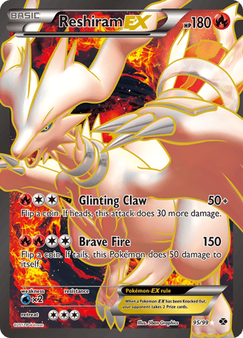 Reshiram-EX Next Destinies Pokemon Card
