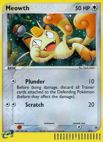 Meowth Nintendo Black Star Promos Pokemon Card