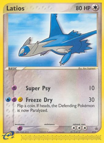Latios Nintendo Black Star Promos Pokemon Card